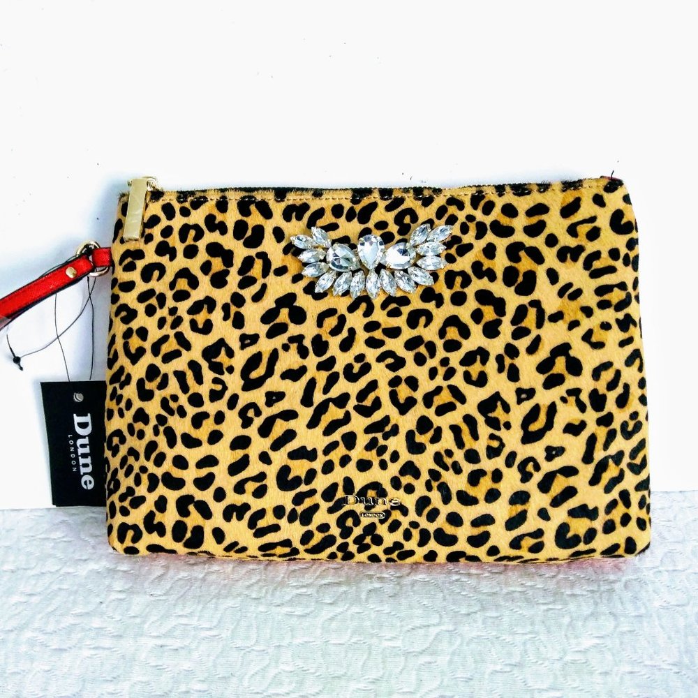 Clutch Bag (NEW) - Calf Skin w/LEOPARD PATTERN